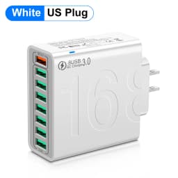 150W Multi Ports USB Charger Fast Charging EU/US Plug Phone Charger Adapter For iPhone Samsung Xiaomi Quick Charge Wall Charger