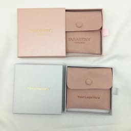 50 Personalized Logo Size Microfiber Jewelry Gift Pouch Velvet Snap Button Rings Earrings Packaging Organizer Wedding Favors Bag