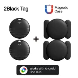 Android AirTag with Magnetic Case Locator Car Item Finder Car Bike Motorcycle Anti-lost Mini Gps Tracker with Protective Cover