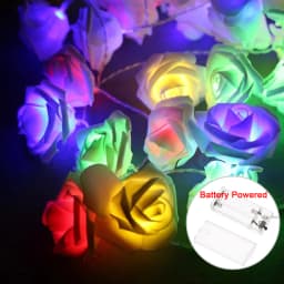5V USB Battery Rose Flower LED String Light Red Pink Warm Blue RGB Wedding Christmas Party Decoration 1.5M 3M 6M 10M Fairy Light