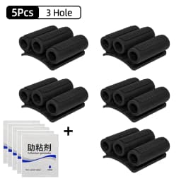 Magnetic Bit Holder 3/4 Holes Screwdriver Bit Holder Drill Bit Stand Storage Case with 3M Adhesive Tape Power Tools Accessories