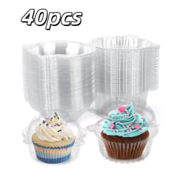 20/40pcs Cupcake Packaging Boxs Cake Box Wedding Muffins Dessert Disposable Container Party Picnics Christmas Decor