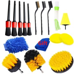 PWS New Car Detailing Brushes Kit Brushes for Automotive Cleaning Auto Air Cleaning Electric Drill Brush Cars Dirt Dust Cleaning