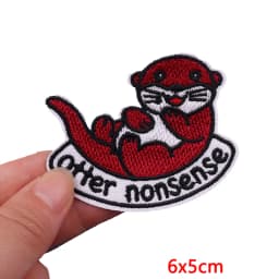 Animal Cat Possum Fox Patch Cartoon Embroidery Patch Iron On Patches For Clothing Thermoadhesive Patches On Clothes Sewing Badge