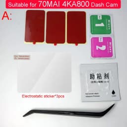 For 70mai Dash Cam A800a810 Accessory Set Static Sticker heat resistant adhesive and Static Stickers Suitable for 70 mai DVR