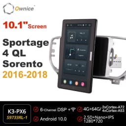1920*1080 PX6 Android 10.0 for Kia Sportage 4 QL Sorento 2016 - 2018 Car Radio Auto Multimedia head Unit 13.3" IPS Rotatable