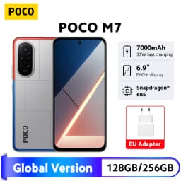 POCO M7 Global Version Snapdragon 685 Smartphone 5G 6.9" 144Hz FHD+ DotDisplay 50MP Camera 7000mAh Battery 33W Fast Charging NFC