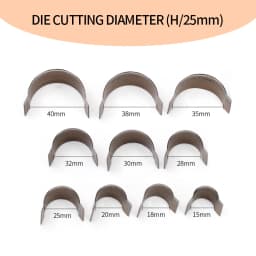 WUTA Leather Round Corner Cutter Leather Wallet Corner Punch Trimmer 1/4 Round Bag Arc-shaped Edge Cutting Knife Mold