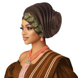 Already Made African Headtie Turban Cap Lady Head Wraps Nigerian Diamond Wedding Auto Gele Party Headgear Headpiece Hat Outfits