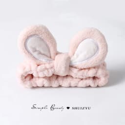 Cute face wash headband with plush headband, widened anti slip face wash, makeup application, moisture-proof hair, sports face w