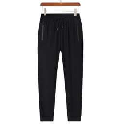 Summer New High Quality Ice Silk Pants For Men's Feet Tie Sports Elastic Quick Drying Sweat-absorbing Straight Leg Pants 2PCS