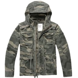 Cargo Jackets Men Tactical M65 Multi-pockets Cotton Coats Removable Hooded Work Jacket Wear-resistant Winter
