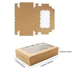 15/30pcs Kraft Paper Gift Boxes Cookies,Bread,Candy And More-Suitable For Thanksgiving,Christmas,Weddings,Birthdays