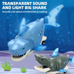 Electric Multi-directional Swaying Shark Color-changing Music Light Artificial Animal Toy Electronic Pets Toys for Boys Gifts