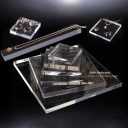 Acrylic blocks Acrylic Blocks Jewelry Display Stand and Organizer for Cosmetics and Perfume Holder Little Doll Model Tray Box