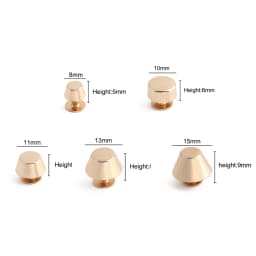 20/50/100PCS 8-15mm Metal Screwback Rivet Studs For Leather Craft Luggage Handbag Purse Bottom Protective Feet Nails Accessories