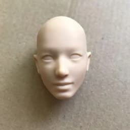 MENGF FR Color Bald Doll Heads Small Defectives With Black Dots Doll Heads Japan White Pink Beige Hungarian Latin Skin Doll Part