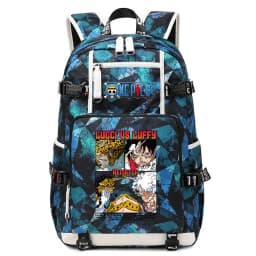 Anime Luffy Print Casual School Backpack Large Capacity Student Bookbag for Boys and Girls Travel Sport