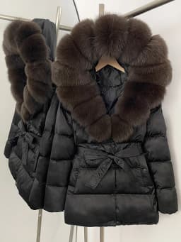 OFTBUY Winter 90% Duck Down Jacket Women Luxury Large Natural Silver Fox Fur Hooded Thick Warm Female Parkas Waterproof