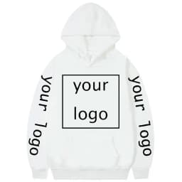 2025 Private Customized Yours LOGO Graphic Print Hoodie Fashion Casual Hooded Sweatshirt Men Women High Quality Fleece Pullovers