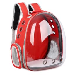 Cat Pet Carrier Backpack - Transparent Capsule Bubble Design, Breathable for Small Animals (Puppy/Kitty/Bird), Ideal for Travel