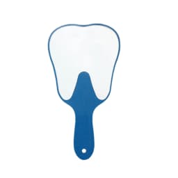 1PC Dental Mouth Mirror Tooth Shaped Mirror Handheld Unbreakable Plastic Makeup Mirror Dental Accessories Dentist Gift