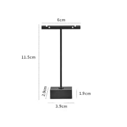 Modern Jewelry Earrings Display Stand Holder T Bar Rack Tower Metal Earring Bracket Organizer Ear Studs Hanging Storage Shelf