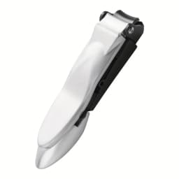 1-piece Nail Clippers for Men with Catcher -Sharp Heavy Duty Self-Collecting Nail Cutters with Ergonomic Lever Keep Fingernails