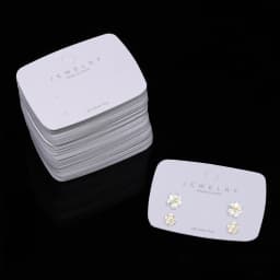 50pcs 4x5.5cm 6x7cm Necklace Earrings Ear Studs Card Blank Jewelry Display Card Kraft Paper Holder Card for Jewelry Accessories