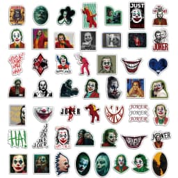 50PCS Clown Stickers Exquisite Handheld Materials Phone Cases Laptop Suitcases Water Cups Waterproof Stickers