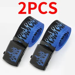 Punk Style Flame Belt - Trendy Hip-hop Street Bad Boy Personality Decoration Durable for Both Men and Women Trendy Eyelet Belt