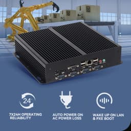 XCY X26G Industrial Mini PC Support Windows XP/7/8/10 Linux Intel I5-3317U 1037U 4x COM RS232 8x USB HDMI VGA Mini PCIE LVDS