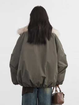 CHIC VEN New Women Down Coat Solid Hooded Loose Casual Faux Fur Collar 90 White Duck Down Ladies Down Jacket Autumn Winter 2026