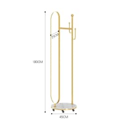Full-Length Mirror Affordable Luxury Style Dressing Mirror Coat Rack Rotating