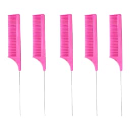 Professional Hair Tail Combs Stainless Steel Salon Cut Styling Comb Spiked Hair Care Styling Tools Barber Accessories Fine Teeth