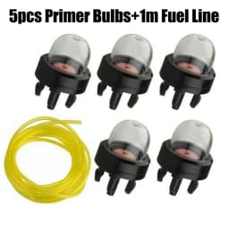 5x Primer Bulb Pump Bulb +1M Fuel Line For Ryobi For Stihl For Talon Trimmer Whipper Snipper Trimmer Chainsaw Carburetor Parts