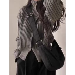 Autumn and winter turtleneck pit strip cashmere knit cardigan women thickened small pure wool sweater loose short coat tide