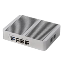 New N100 Palm Fanless Mini PC Intel Quad Core 12th Gen CPU 3*Display Computer 2*HD 1*DP 2*LAN Soft Router Windows11 Firewall