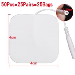 50/100Pcs TENS Pads EMS Electrode Patch Nerve Muscle Stimulator Silicone Gel Tens Electrodes Digital Acupuncture Pad Accessories