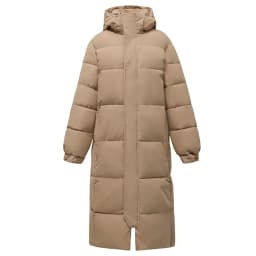 Winter Long Puffer Coat for Women Hooded Quilted Windproof Warm Zip Up Outerwear Russian Cold Weather Snow Jacket Over Knee Cozy