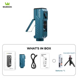 Wurkkos HD02 MINI 1300LM EDC Flashlight Pocket-Sized Tool Light with High-CRI Wing & Red Light Detachable-Battery Design Torch