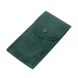 Anti-wear Watch Bag Anti-scratch Shock-proof Press Button Short Velvet Snap Design Portable Jewelry Packing Pouch Daily Use