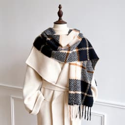 New Embossed Cashmere Women's Winter Scarf Warm Chunky Shawl Luxury Designer Tassels Pashmina Bufanda Lady Wrap Man Scarves