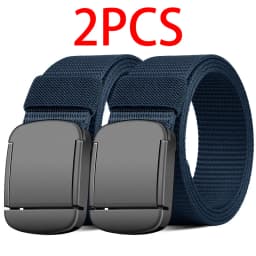 2PC Military Automatic Buckle Nylon Belt Outdoor Hunting Multifunctional Tactical Canvas Belt High Quality Men And Women Belt