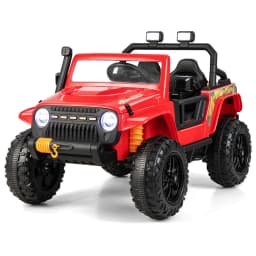 DORTALA 12V Battery Powered Electric Kids Ride on Car 3+ Years Old Children Xmas Gift Black/Red/Pink