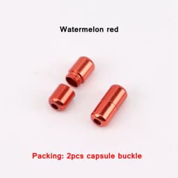 2 Pcs Aluminum Capsule Lock Accessories Elastic Laces Sneakers Shoelace Without Ties Buckle Decoration Lazy Shoestring Fastening