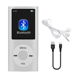 MP3 Player with Earphone Data Cable Stylish Multifunctional Lossless Sound Slim 1.8 Inch LCD Screen Portable MP3 Music Players