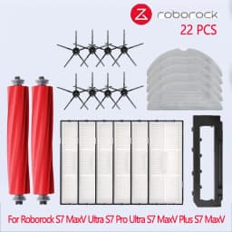 For Roborock S7 MaxV Ultra S7 Pro Ultra Accessories S7 MaxV Plus Main Side Brush Mop Hepa Filter Dust Bag Robot Vacuum Cleaner