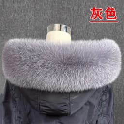 Real Fox Fur Collar Women Universal Hat Strip Down Jacket Fur Collar Winter Warm Fur Scarf Shawl Luxury Neck Warmer Fur Scarf