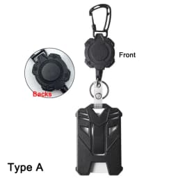 ID Card Holder Bus Card Cover Case Badge Reel Clip Badge Clip Heavy Duty Badge Clip Retractable Badge Holder ID Badge Holder
